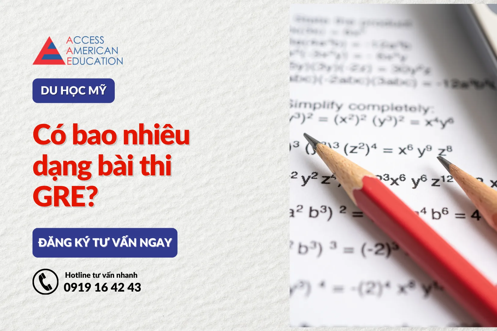 Có bao nhiêu dạng bài thi GRE?