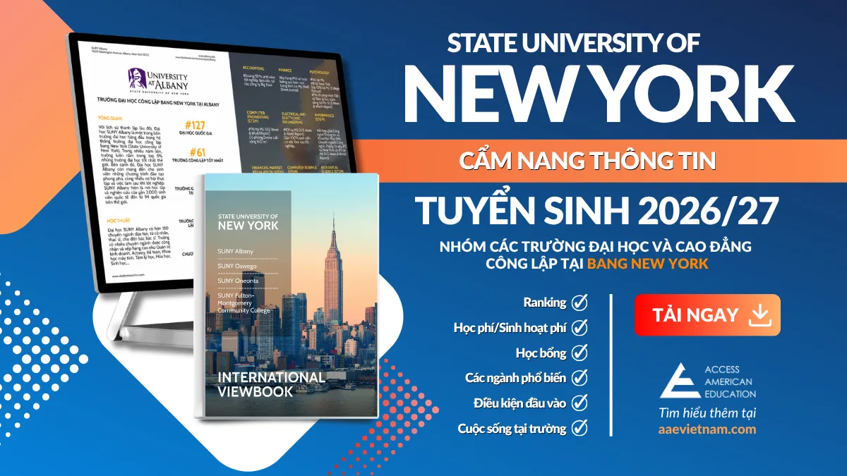 Nhận Tài Liệu Tuyển Sinh Nhóm Trường Đại Học & Cao Đẳng Công Lập Tại New York