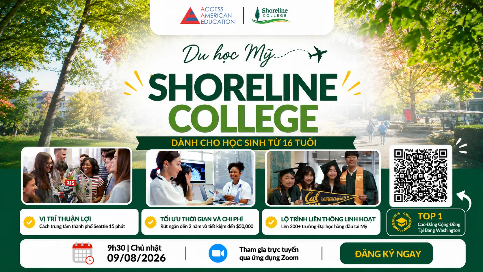Khám Phá Shoreline College – Bước Đệm Hoàn Hảo Đến Các Trường Đại Học Top Đầu Mỹ
